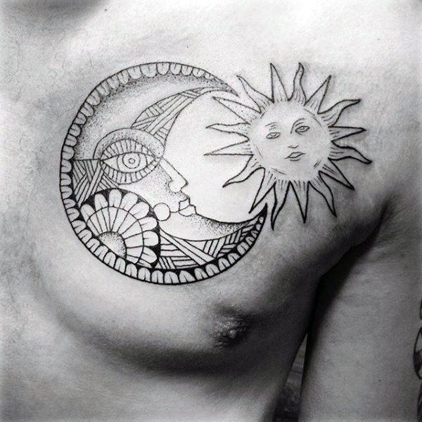 tatuaje sol para hombre 17