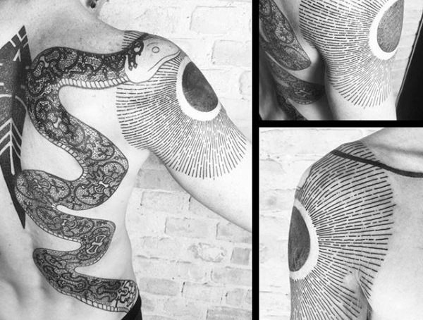 tatuaje sol para hombre 22