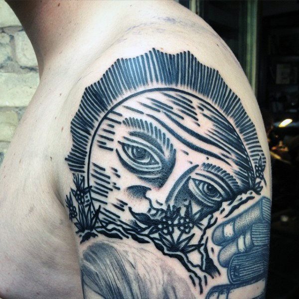 tatuaje sol para hombre 25