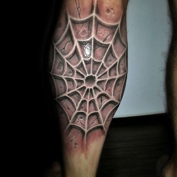 tatuaje telarana para hombre 02