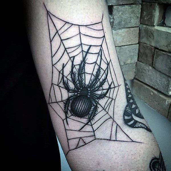 tatuaje telarana para hombre 26
