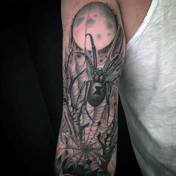 tatuaje telarana para hombre 29