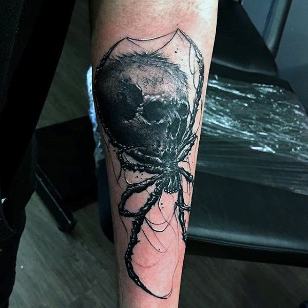tatuaje telarana para hombre 31