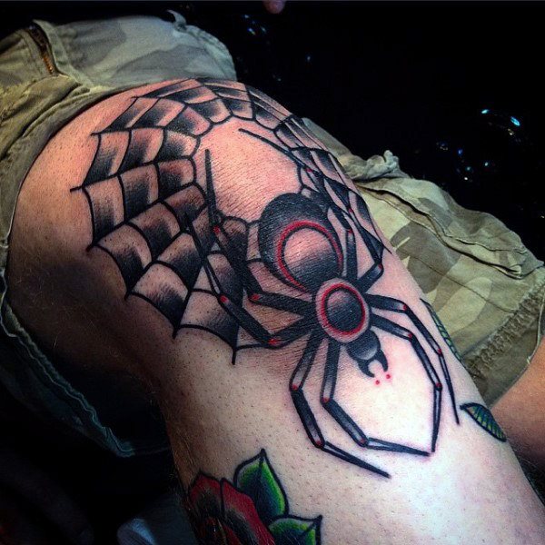 tatuaje telarana para hombre 32