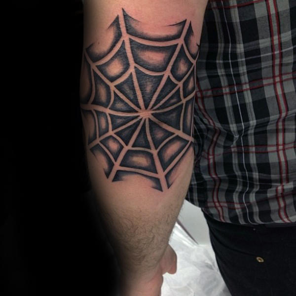 tatuaje telarana para hombre 61
