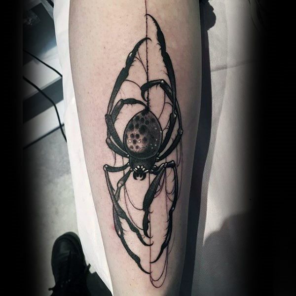 tatuaje telarana para hombre 68