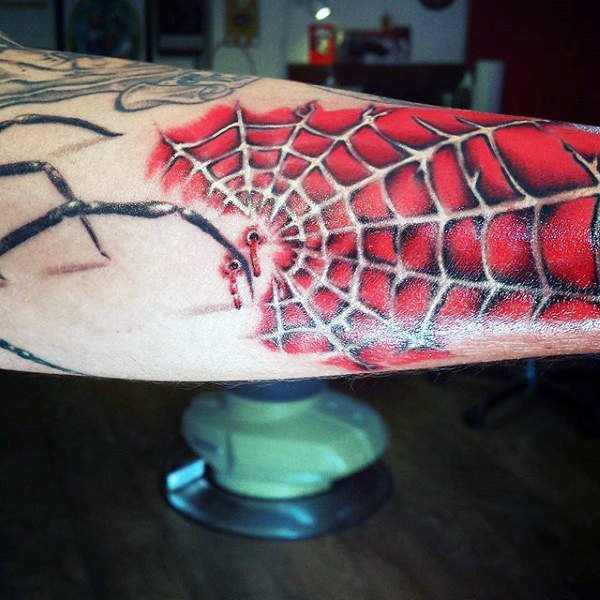 tatuaje telarana para hombre 72