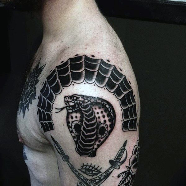tatuaje telarana para hombre 76