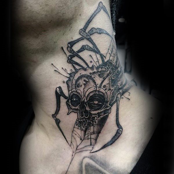 tatuaje telarana para hombre 77
