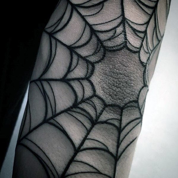 tatuaje telarana para hombre 79