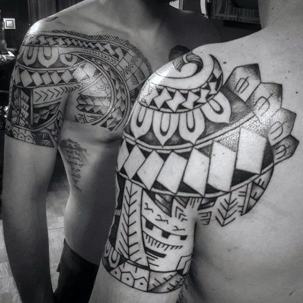 tatuaje tribal hombro para hombre 71