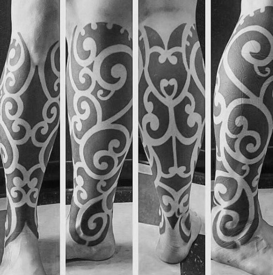 tatuaje tribal pierna para hombre 56