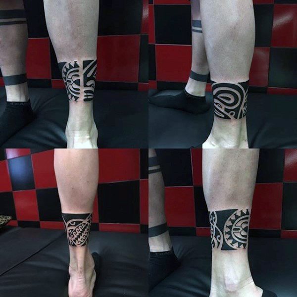 tatuaje tribal pierna para hombre 59