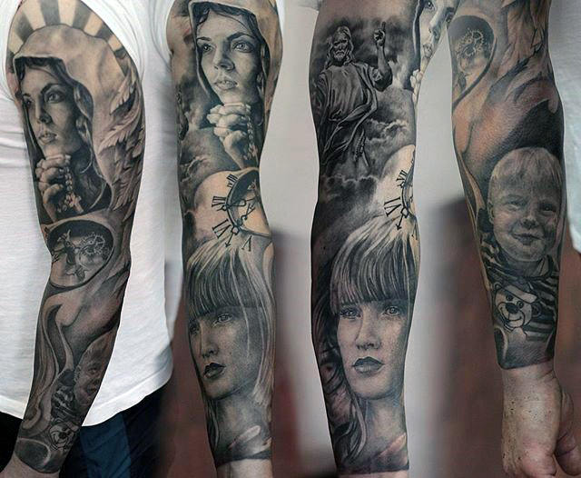 tatuaje virgen maria para hombre 19