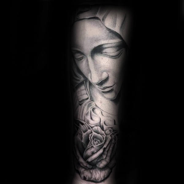 tatuaje virgen maria para hombre 26