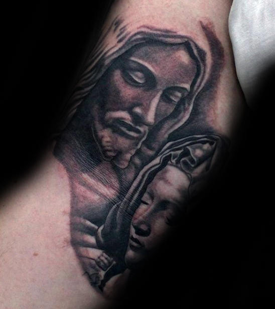 tatuaje virgen maria para hombre 38