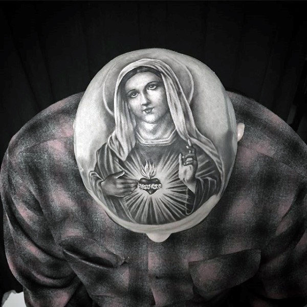 tatuaje virgen maria para hombre 53