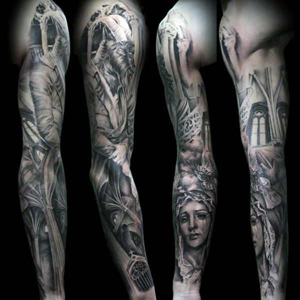 tatuaje virgen maria para hombre 70