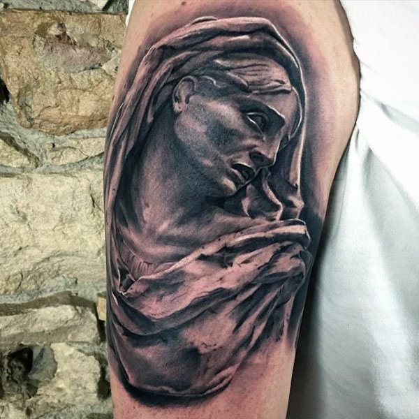 tatuaje virgen maria para hombre 81