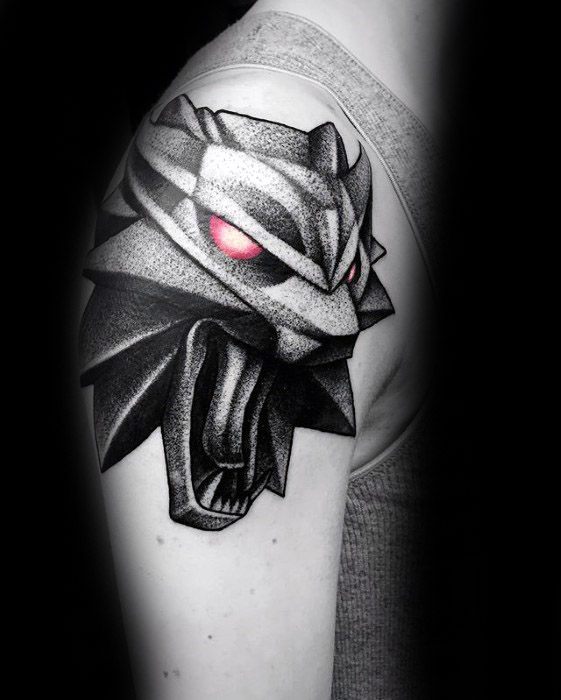 maravilloso tatuaje lobo para hombre 08