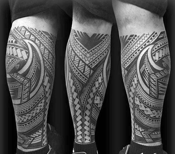 maravilloso tatuaje tribal para hombre 30