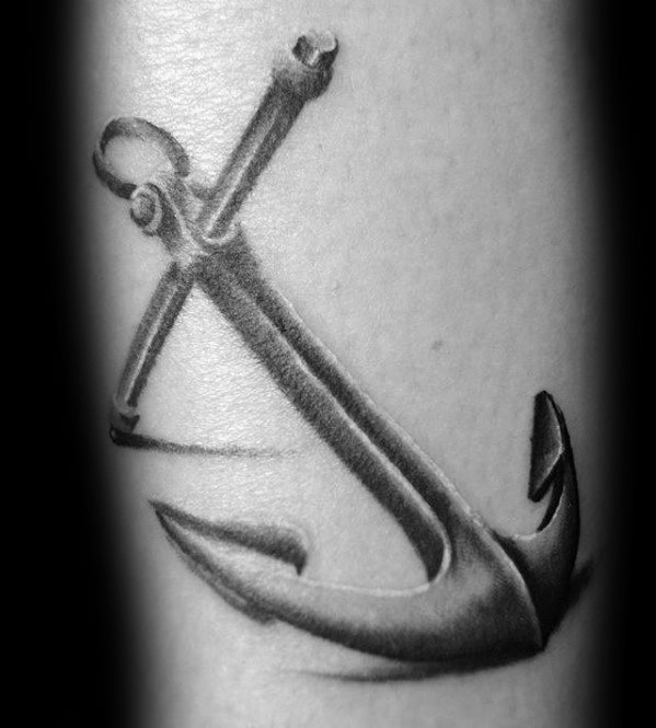 pequeno tatuaje ancla para hombre 01