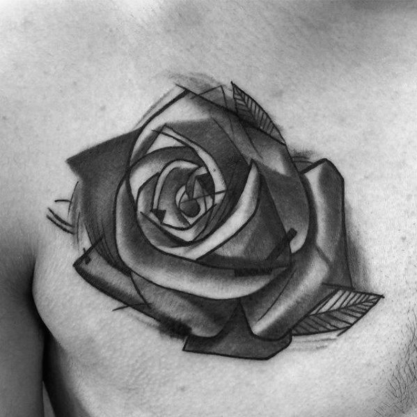pequeno tatuaje pecho para hombre 12