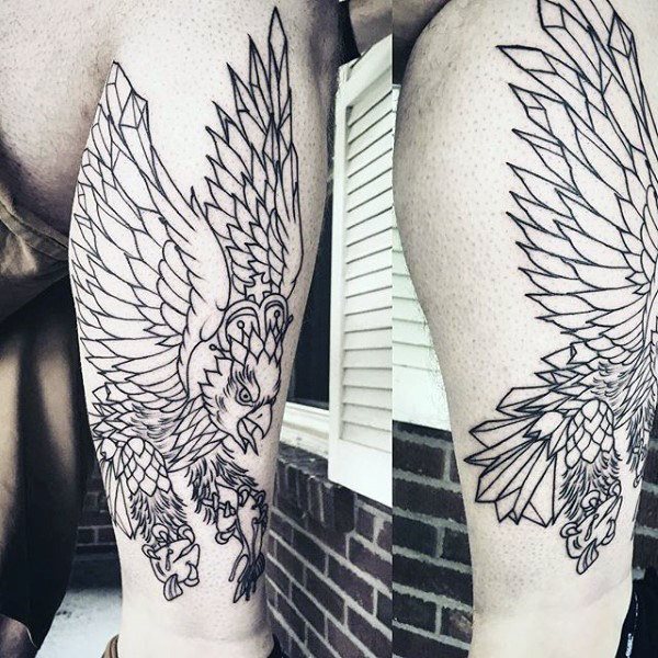 tatuaje aguila polaca para hombre 10