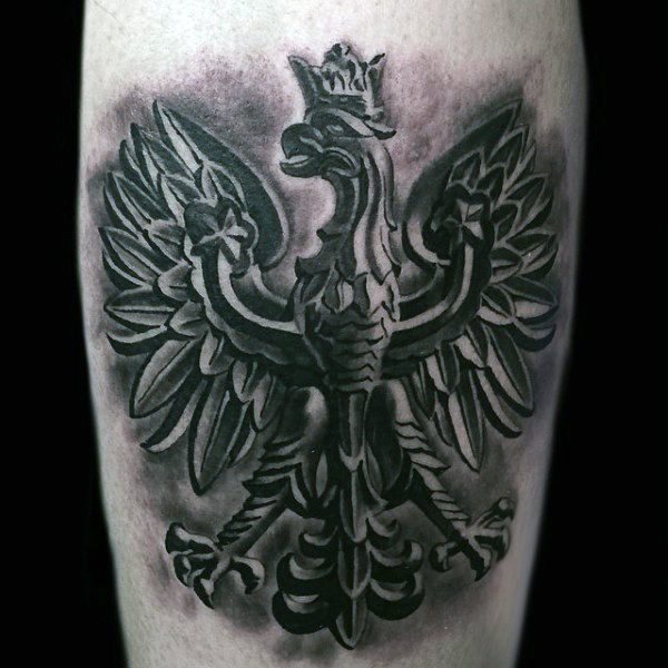 tatuaje aguila polaca para hombre 12