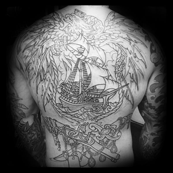 tatuaje aguila polaca para hombre 17