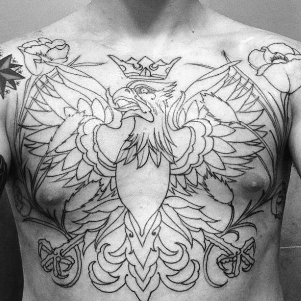 tatuaje aguila polaca para hombre 19