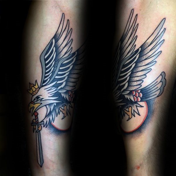 tatuaje aguila polaca para hombre 20