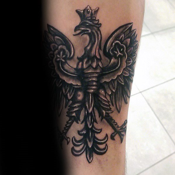 tatuaje aguila polaca para hombre 21