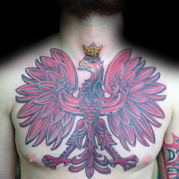 tatuaje aguila polaca para hombre 23