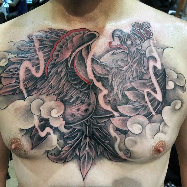 tatuaje aguila polaca para hombre 26