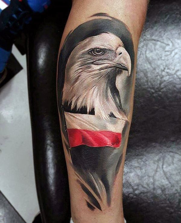 tatuaje aguila polaca para hombre 29