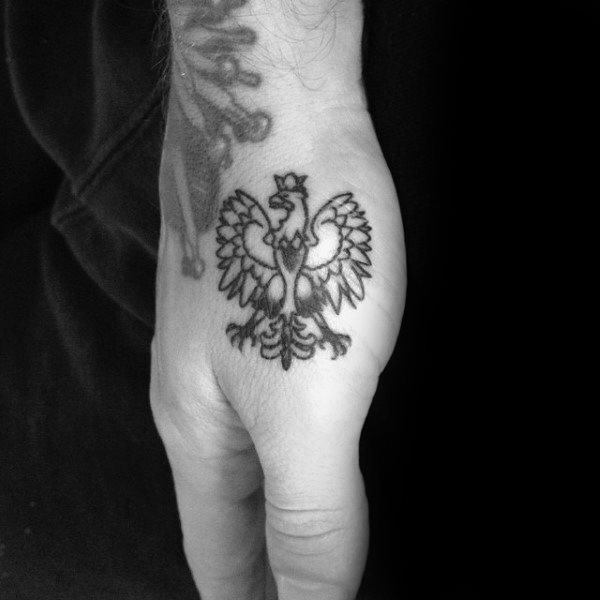tatuaje aguila polaca para hombre 37