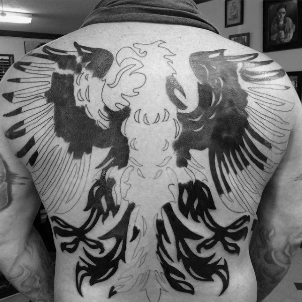 tatuaje aguila polaca para hombre 41