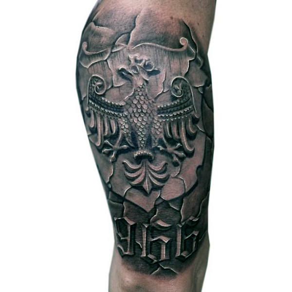 tatuaje aguila polaca para hombre 42