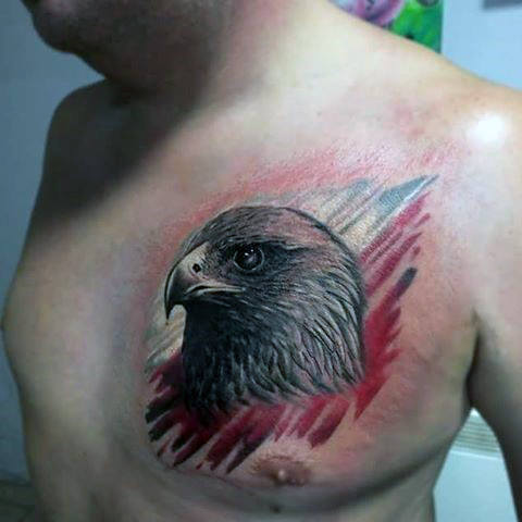 tatuaje aguila polaca para hombre 49