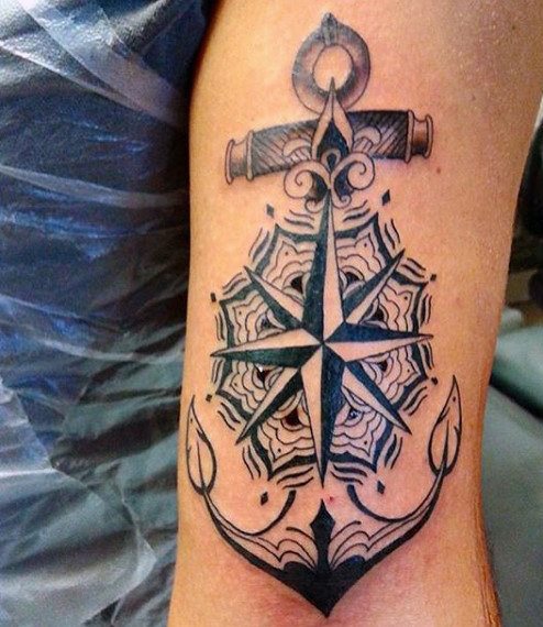 tatuaje ancla para hombre 40