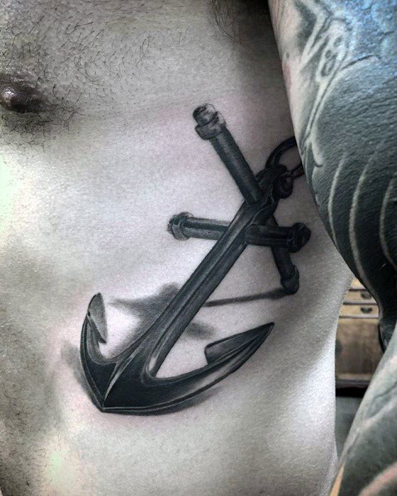 tatuaje ancla pecho para hombre 08