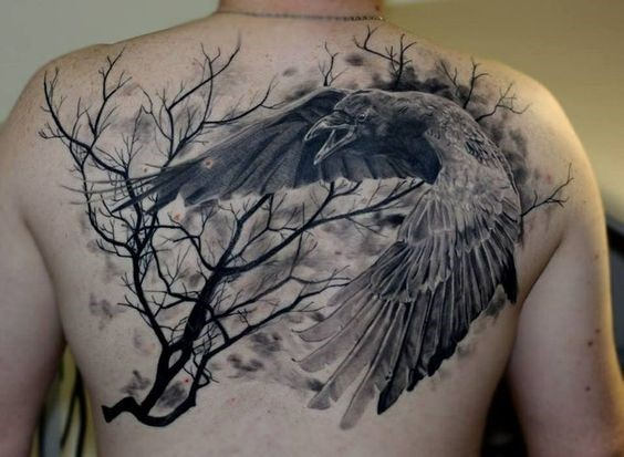 tatuaje arbol espalda para hombre 03