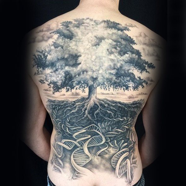 tatuaje arbol espalda para hombre 04