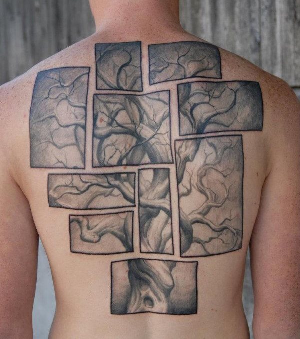 tatuaje arbol espalda para hombre 17