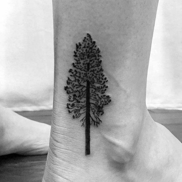 tatuaje arbol simple para hombre 02