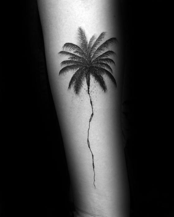 tatuaje arbol simple para hombre 13