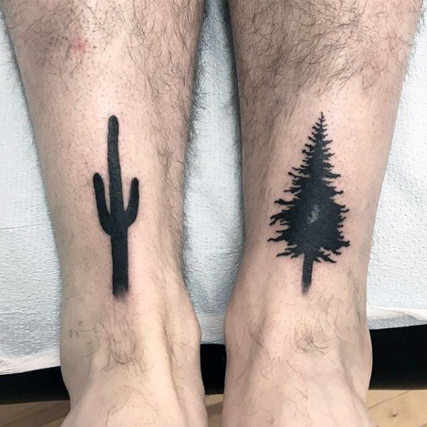 tatuaje arbol simple para hombre 40