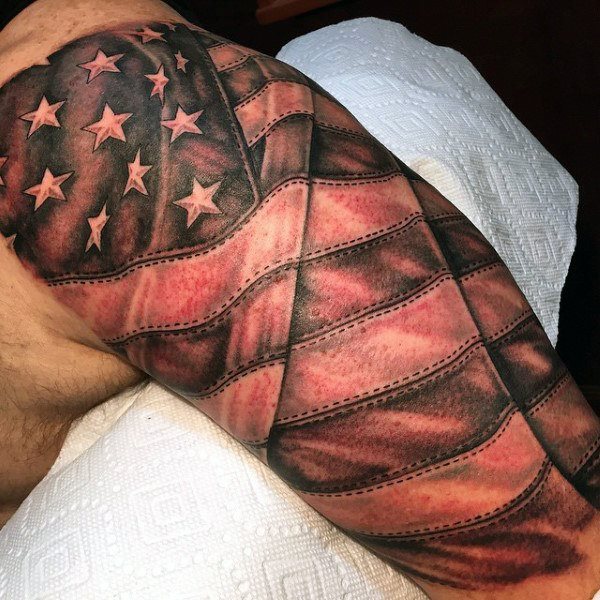 tatuaje bandera usa para hombre 17