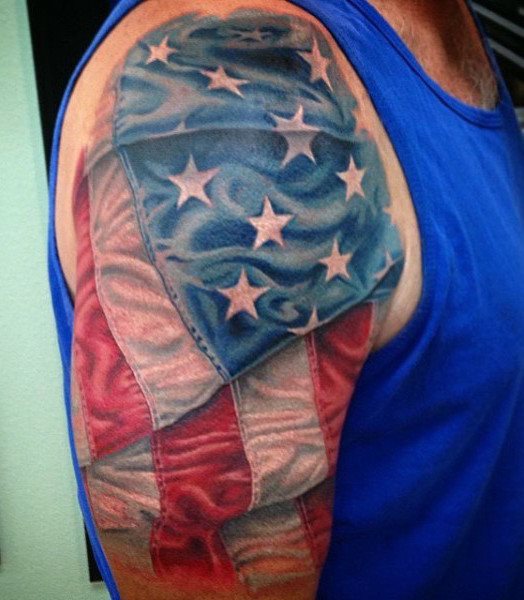tatuaje bandera usa para hombre 22